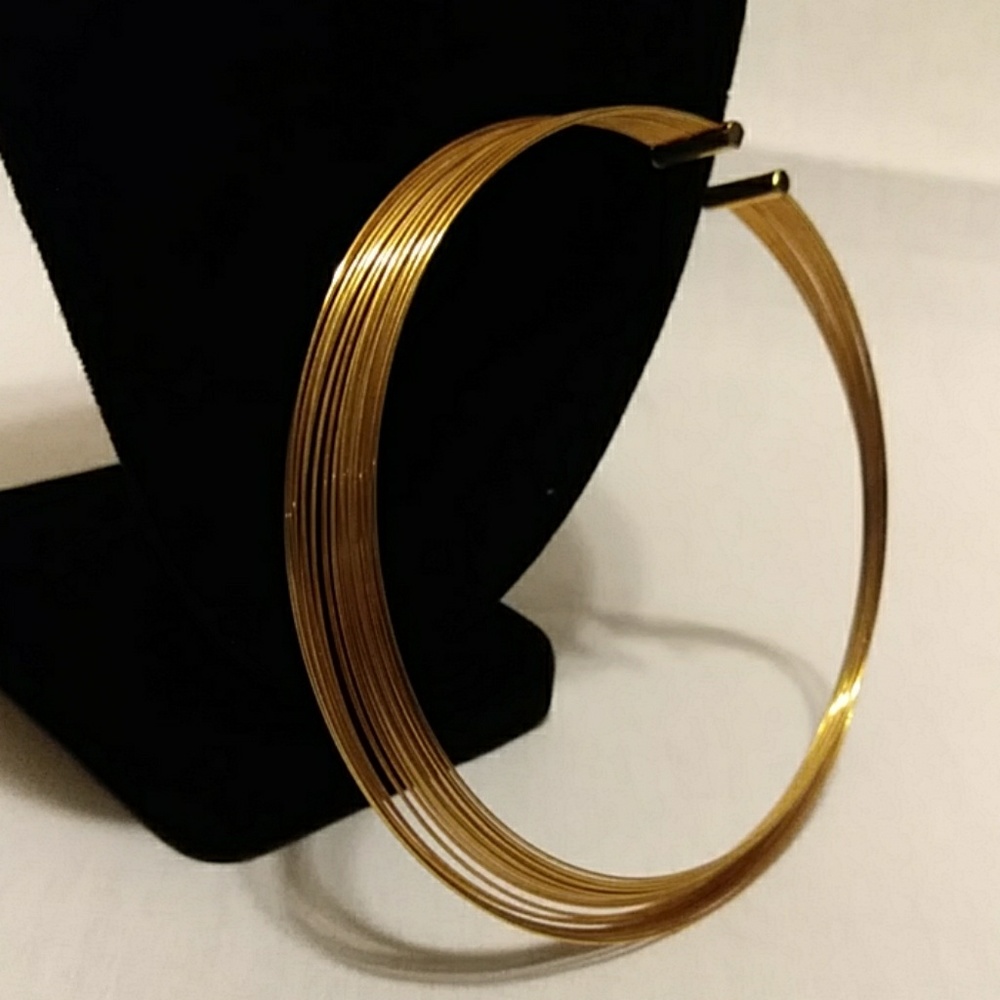 Wire Multi-Layer Choker Collar Cuff Necklace - image 4